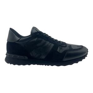 Size 13US - Valentino Garavani Rock Runner Sneakers Black
